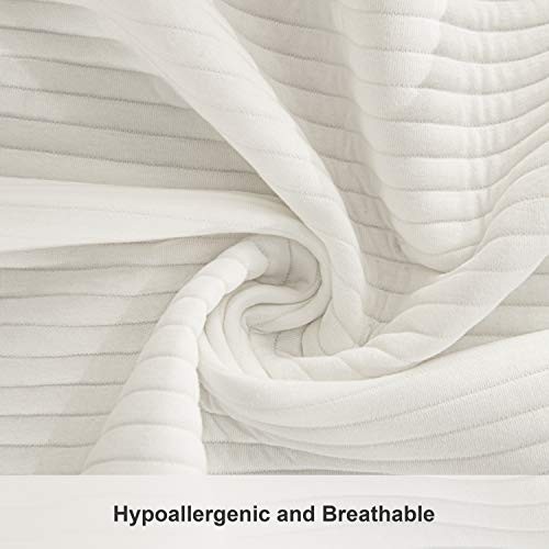 Jersey Cotton Quilted Toddler Blanket, Breathable 30x40 Inch (Pack of 1) White - Picture 5 of 7