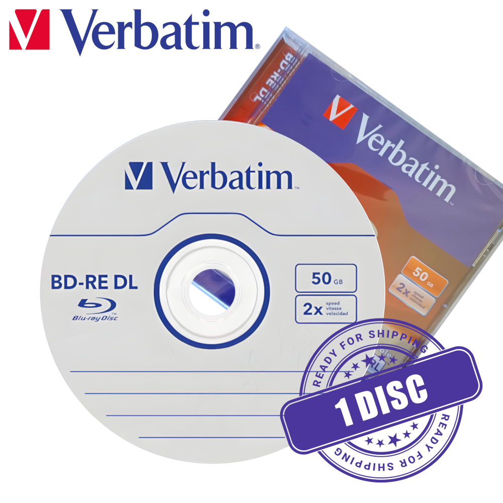 Verbatim BD-RE DL 50GB 2x 50 GB Blu-ray Rewritable Dual Layer Hard
