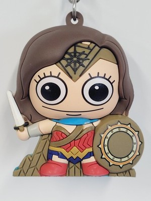 3D Foam Figural Key Chain Clip Monogram Blind Bag DC Comic Superman Wonder Woman