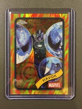 2025 Topps Chrome Marvel Havok #19 Human Torch Refractor 25/39