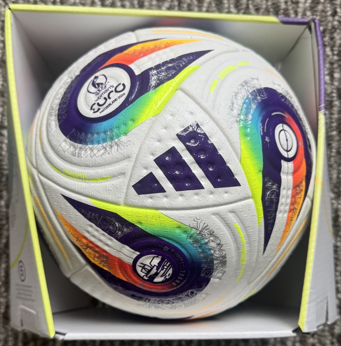 Adidas Women's Euro 25 Pro Match Soccer Ball Size 5 JH1261 New
