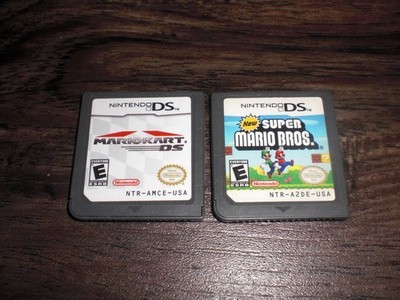 Mario Kart DS New Super Mario Bros AUTHENTIC GENUINE Game 4