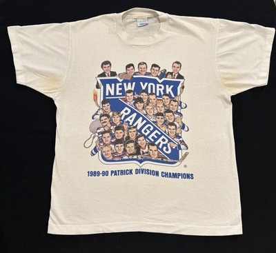 Vintage 1990 NY Rangers Salem Sportswear Patrick Division Champs