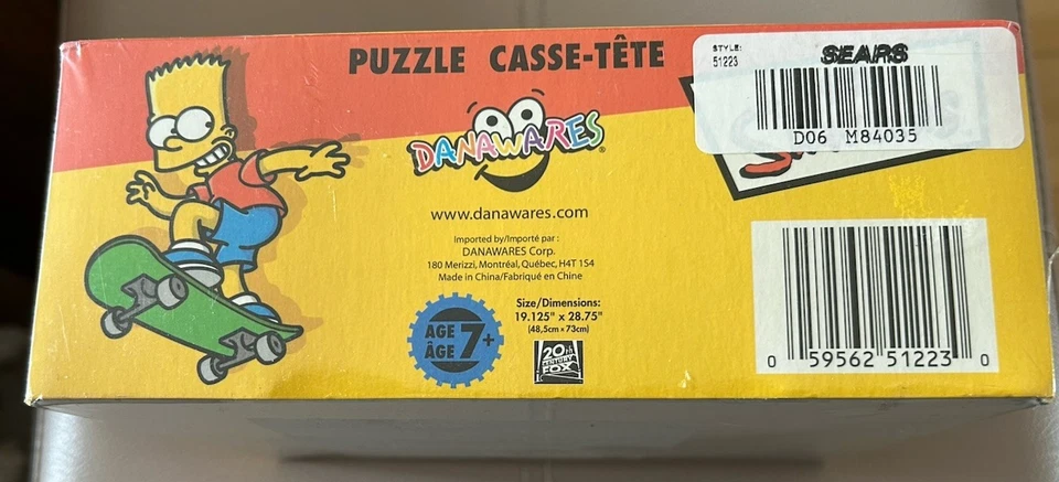 The Simpsons Character Puzzle 1000 Pieces Rare 2004 New Sealed Very Good - Image 2 of 4