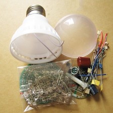 Electronics Soldering Practice Circuit Board Kit - Sound and Light Control Lamp