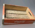 Vintage Coca-Cola Wooden Coke  Soda Pop Crate Carrier Box case wood Red