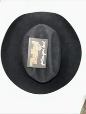 VTG Bailey Western 8X Cowboy Hat- 7 Long Oval Black Beaver The Hat Store Houston