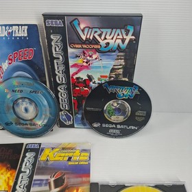 4 X Sega Saturn Games PAL - NFS, Die Hard, Karts, Virtual On - Read