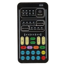 Voice Changer Sound Card 8 Modes Portable Mini Device Multiple Effects Plug Play