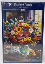 Bluebird Colorful Bouquet By Unknown Artist 1000 Piece Puzzle