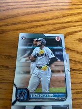 BRYAN DE LA CRUZ 2022 Bowman Base Card Miami Marlins (#88) Rookie RC