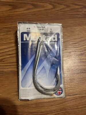 Mustad 7731A-DT-9/0-2 Size 9/0 Big Game Hook 2 Pack