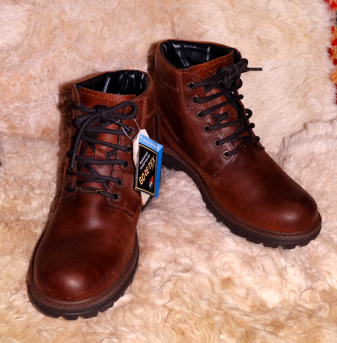 CAMEL active GTX SCANDINAVIA Herren Echtleder Leder Stiefel Snür Boots 6,5 Braun - Bild 3 von 13