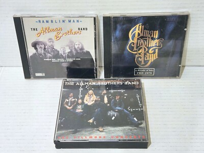 Lot of 3 CD THE ALLMAN BROTHERS Fillmore Concerts Ramblin' Man A Decade of Hits