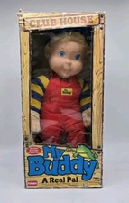 1991 Playskool MY BUDDY (Blonde Hair Blue Eyes) Real Pal Doll in Original Box