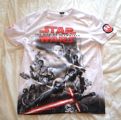 T Shirt Star Wars The Rise of Skywalker White Medium M