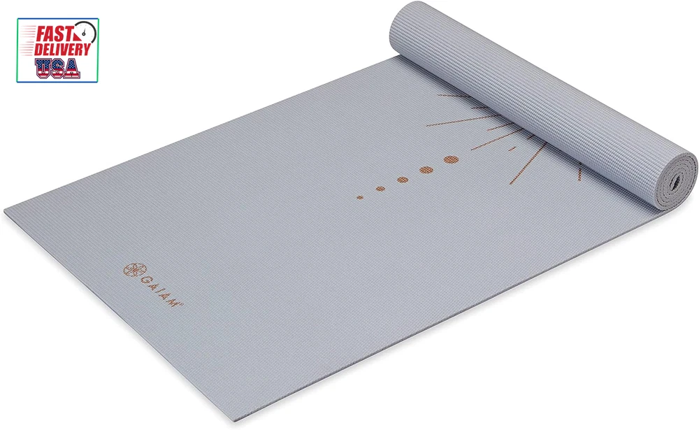 Yoga Mat - Premium 6Mm Print Extra Thick Non Slip Exercise & Fitness Mat for All