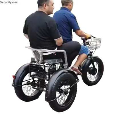 20 Zoll 500W 48V Elektro Dreirad 150kg Tragkraft Trike Erwachsene für 2 Personen
