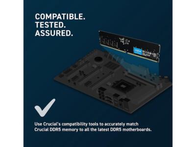 CRUCIAL DDR5 PC5-44800 16GBx2（計32GB） Crucial 32GB (2 x 16GB) DDR5 5600 (PC5 44800) Desktop Memory Model