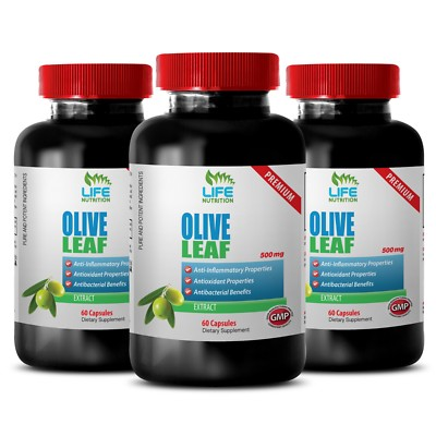 #ad lowers blood pressure natural OLIVE LEAF EXTRACT 500 immune strengthening 3B $58.53