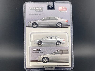 Tarmac Works Mercedes-Benz S Class Brilliant Silver metallic Global64 1/64