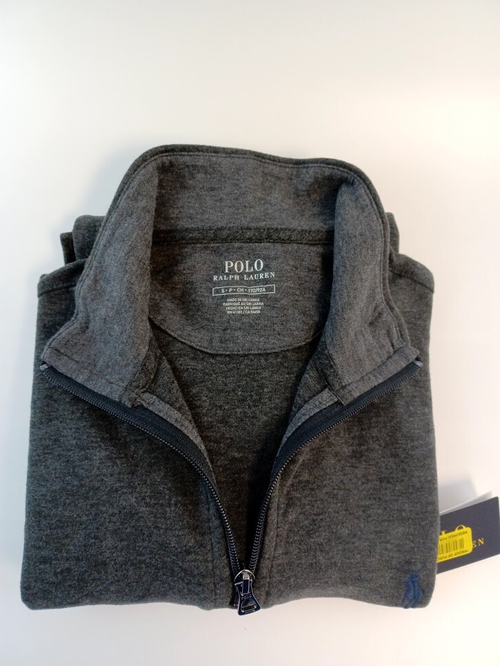 NUOVO Uomo Polo Ralph Lauren Pullover Felpa Mezza Zip Pony Classics 0019