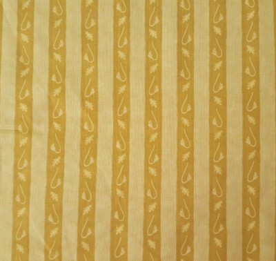Spice Berry Trails BTY Gudrun Erla Red Rooster Golden Tan / Tan Leaf Stripe