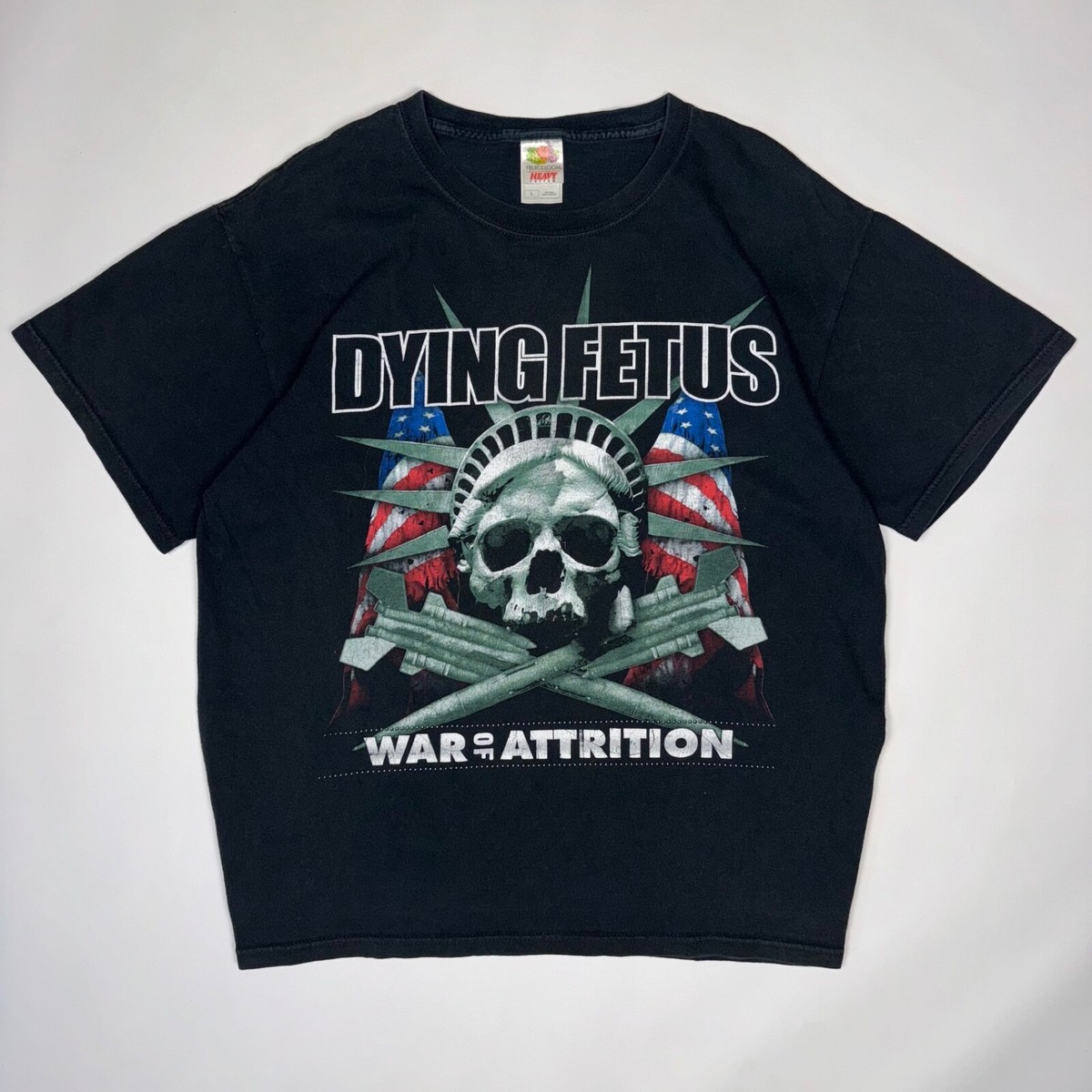 DYING FETUS WAR OF ATTRITION VINTAGE T-SHIRT DEATH METAL RARE TEE