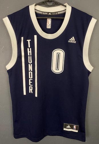 MEN'S OKLAHOMA CITY THUNDER RUSSELL WESTBROOK NBA BASKETBALL SHIRT JERSEY SIZE S - Picture 5 of 13