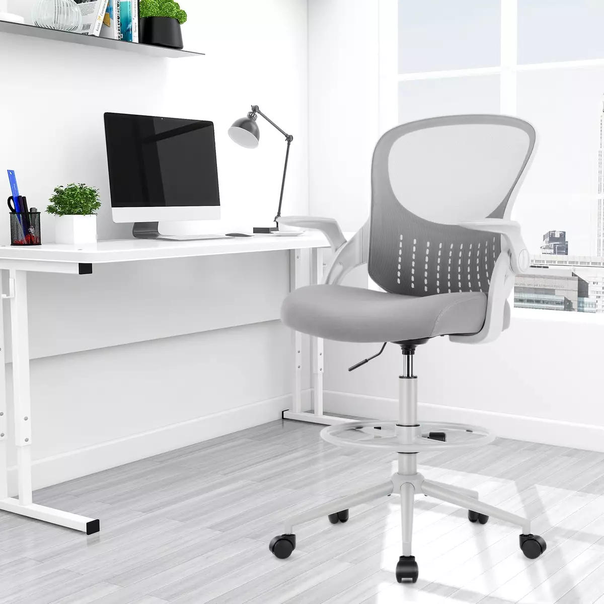 Counter height outlet desk chair