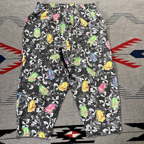 Vintage 80s 90s Rolling Stones Dinosaur Sportswear MC Hammer Pants Mens Size M - Picture 4 of 9