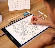 LED Copy Board Light Tracing Box, Ultra-Thin Adjustable USB A4 Trace Light Pad