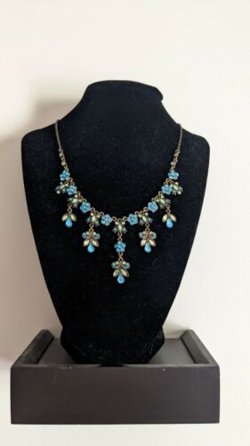 Vintage Laila Rowe Blue & Green Necklace