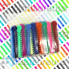 1040 Dental Ligature Rubber Ties Bands Braces Orthodontic Elastic Colored Bands