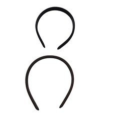 Two Headbands, Black Brown, Leather, SCUNCI Brand