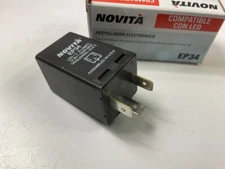 Novita EP34 3-Pin Electronic Turn Signal Flasher Relay Hazard LED Light Bulb
