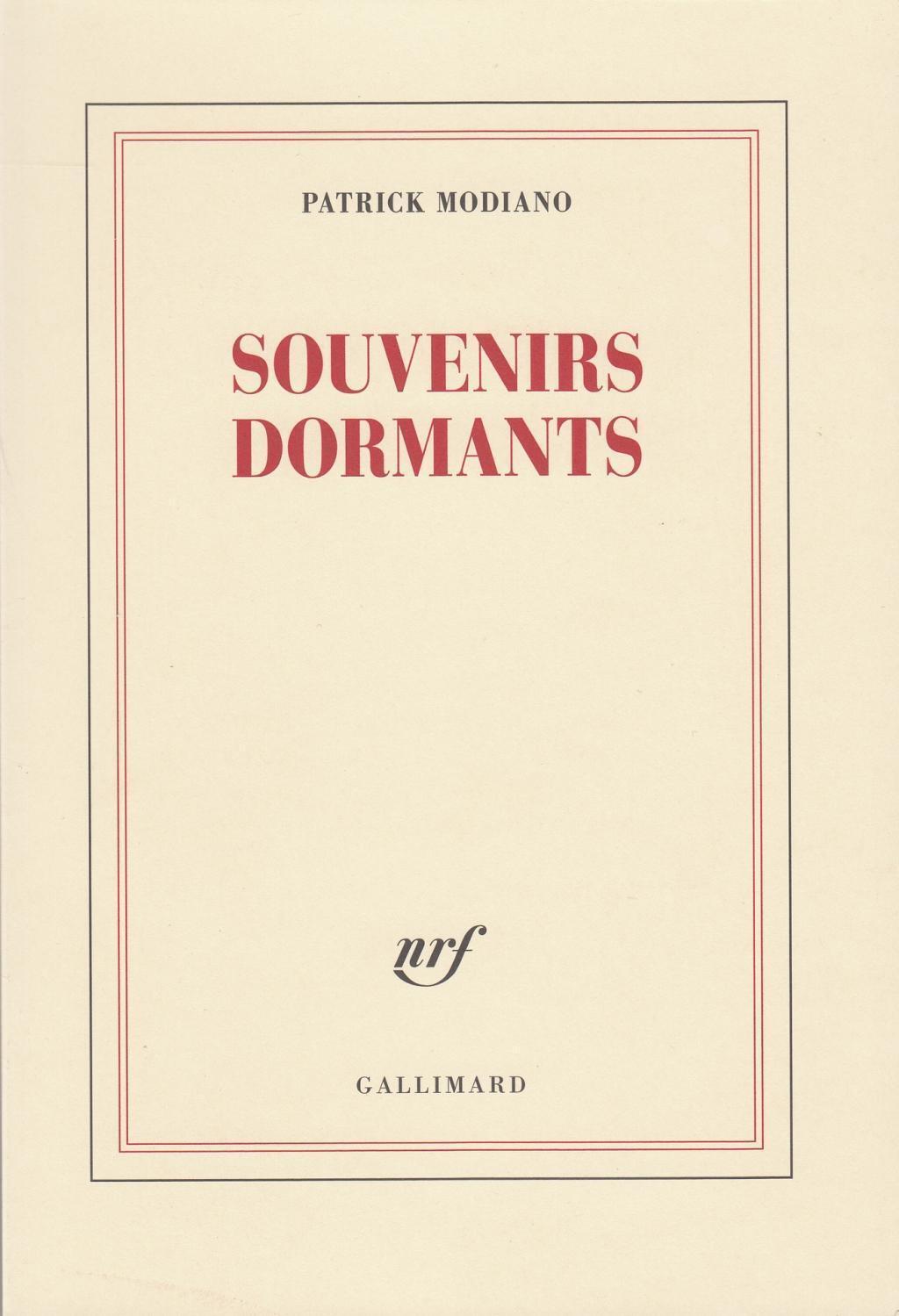 Thumbnail - Souvenirs Dormants Patrick Modiano Taschenbuch 114 S. Französisch 2019