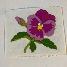 Vintage 1994 Mrs. Grossman’s purple flower sticker