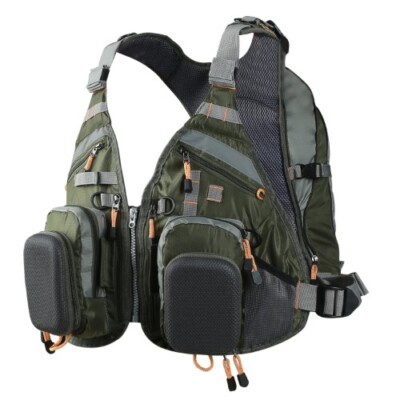 Fly Fishing Vest Multifunction Pockets Jacket Outdoor Quick