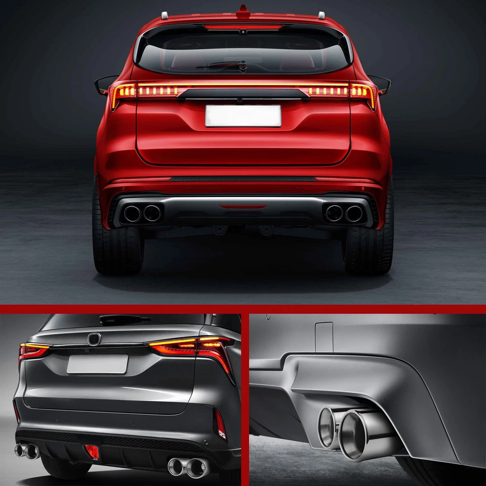 For Volkswagen Jetta 2x Exhaust Tip 2.5" Inlet 3.5" Outlet Angled Cut Stainless Foto 2 de 4