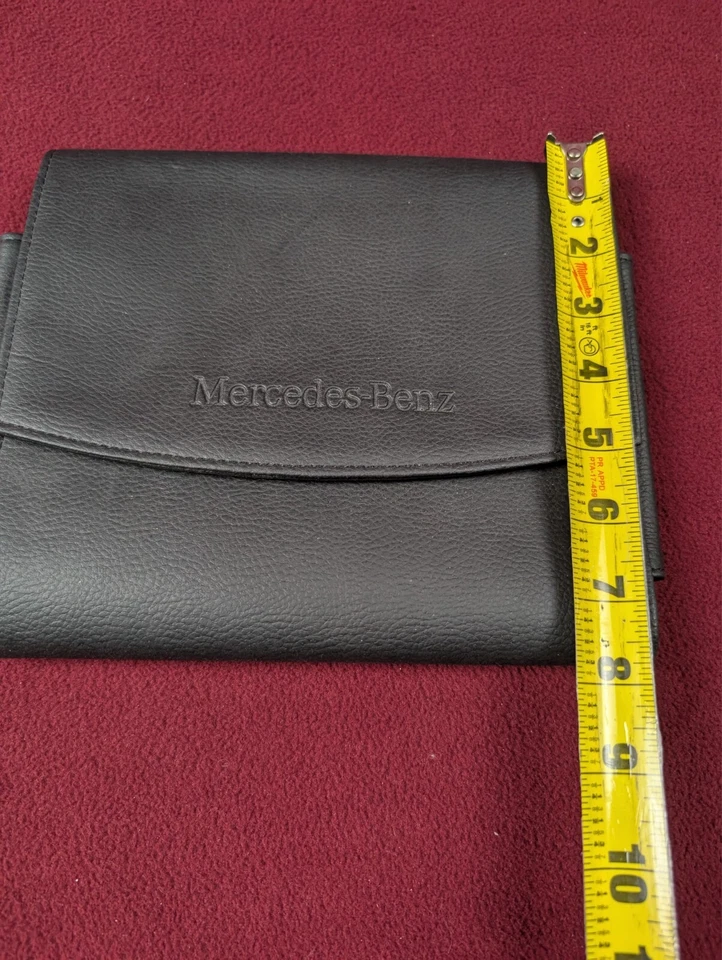Mercedes Benz manual holder owners clutch storage carry pouch black - Image 2 of 4