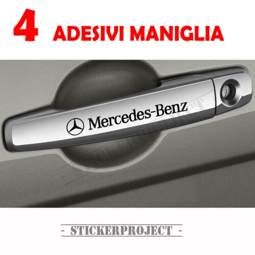 Mercedes Benz Adhésifs Poignée Stickers X4 Poignée de Porte - Photo 1/2