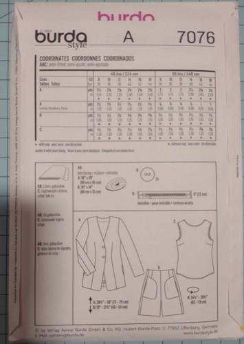 BURDA PATTERNS Sizes mainly 8-22 and 1 MENS 34-50 Suit Pattern - Picture 4 of 14
