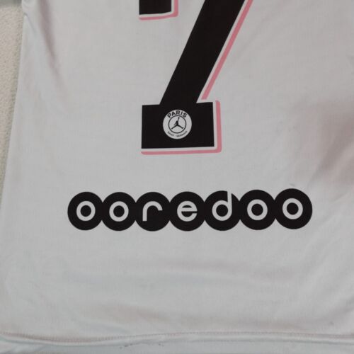 Mbappe Jersey Youth Small White Paris Saint Germain Away FC Football Tee Nike - Picture 14 of 18