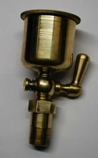 Large Brass Primer Cup With Cap 3/8" NPT Gas Engine Motor