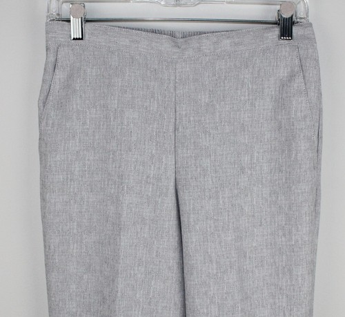 ALFRED DUNNER Damen graue Anzughose zum Überziehen Größe 6P hinten elastische Taschen - Bild 3 von 7