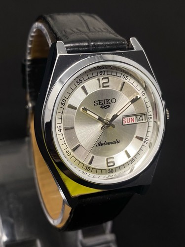 Vintage Refurbished Seiko 5 Automatic 6309A Japan Herren Tag/Datum Armbanduhr - Bild 3 von 7