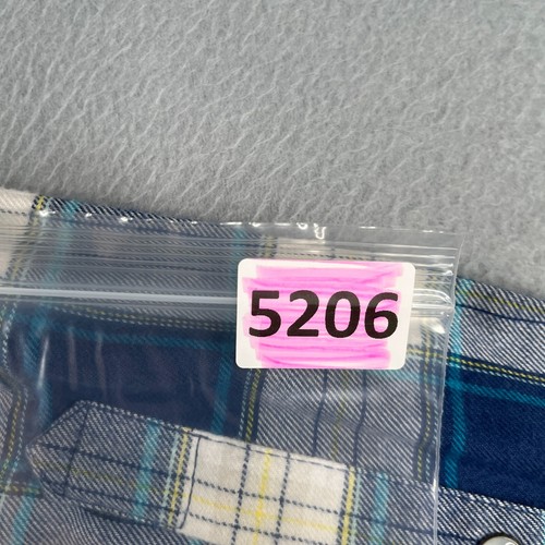 Columbia PFG Shirt Large Blue Plaid Flannel Pearl Snap Long Sleeve Mens - Picture 17 of 17