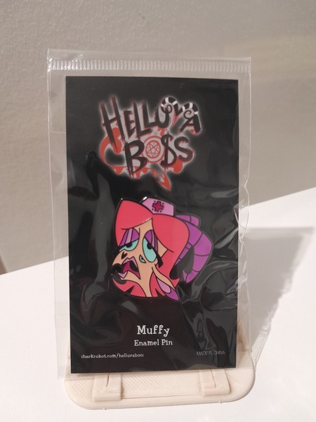 Helluva Boss Muffy Enamel Pin Vivziepop Sharkrobot