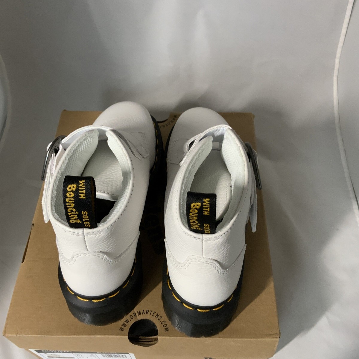 Dr. Martens Women's Size 7 Devon Heart Buckle Platform Boots
